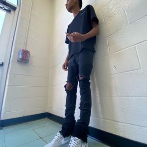 Black stack denim 🖤🦇